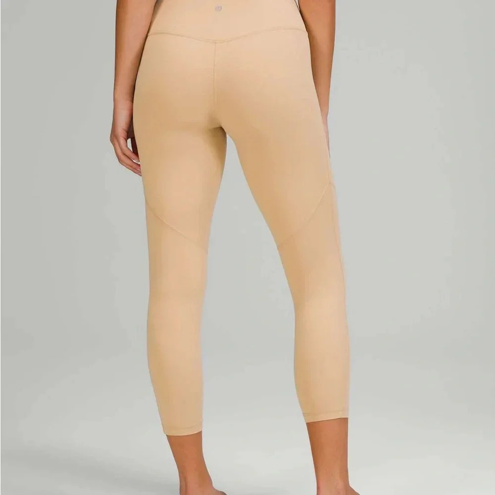 🆕🧡 Lululemon Nulu High Rise Yoga Crop 23” - Pecan Tan - Picture 12 of 12